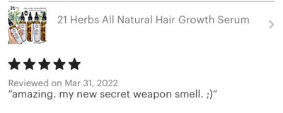 21 Herbs Hair Growth Serum