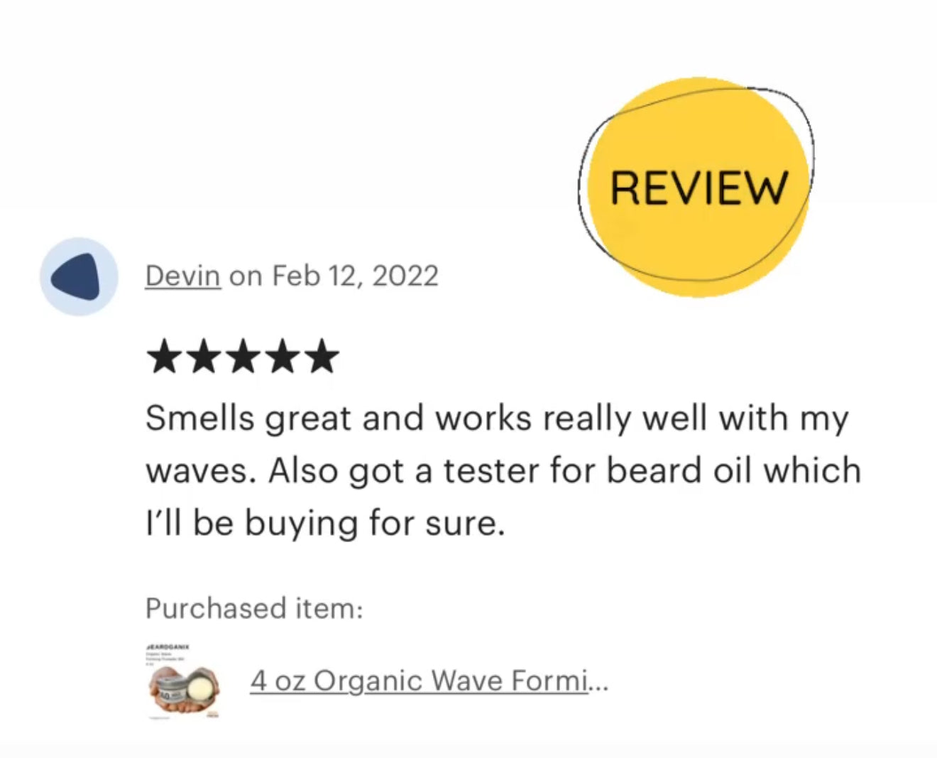 Organic Wave Forming Pomade