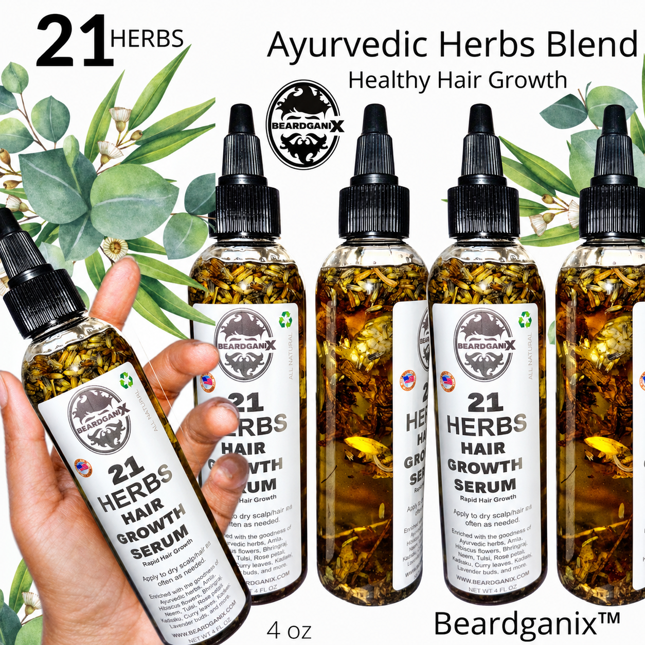 21 Herbs Hair Growth Serum